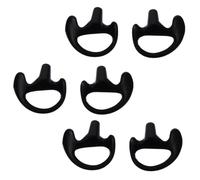 CRAFTHROU 3 Paires Insert d'oreille en Silicone Noir Compatible Kits Audio à Bobine, Confortable et Sécurisé pour Écouteur Tubulaire Acoustique pour Exercice Intense