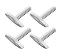 CRAFTHROU 4 Clés en Fer Argentées pour Boîte à Musique Soi-même, Mécanisme de Remontage Standard, Pack de 4 Pièces pour Réparation DIY