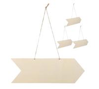 CRAFTHROU 4 Pièces De Décoration Murale Rustique En Corde Et Bois, À Suspendre, Pour Anniversaire, Carnaval Ou Mariage. Panneaux Et Plaques Avec Porte En Bois Vierge - Xin Wall Cutouts