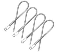 CRAFTHROU 4 Pièces Outil D'enfilage à Ressort Flexible en Acier Inoxydable, pour Cordons et Pantalons, pour Couture et Projets DIY la Maison