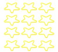 CRAFTHROU 50 Pièces Accessoires de Trucage Élastiques en Plastique Star Shaped Gimmick pour Tours de Magie, Adaptés aux Débutants, Divertissement de Groupe et Bureaux, Haute Élasticité,