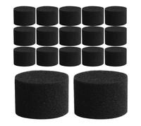 CRAFTHROU 50 Pièces Éponges de Culture Hydroponique Noires pour Semis Conception Ouverture Bord et Blocs en Éponge, Élasticité Optimale pour Jardin Potager Intérieur sans Terre
