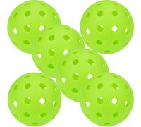 CRAFTHROU 6 Pièces Balles D'entraînement Lumineuses 40 Trous en PE | Usage Intérieur et Extérieur, Léger, Pratique, pour Entraînement Sportif
