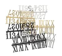 CRAFTHROU 6 Pièces Kit de Chiffres D'horloge à Monter Soi-même en Plastique Design Créatif pour Gestion Précise du Temps la Chambre ou L'espace de Travail