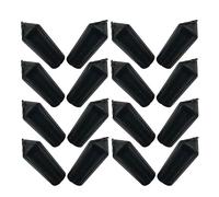 CRAFTHROU 80 Pièces Protecteurs d'ailes de Vol Noirs en PC Légers Installation Facile, Correcteur Fixe de Vol pour Accessoires de Fléchettes Professionnels
