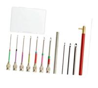 CRAFTHROU Aiguille pour Punch Needle Remplaçable en Alliage, Facilite la Broderie, Kit Complet pour Travaux D'aiguille Précis et Créatifs