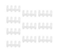 CRAFTHROU Anneaux de Reliure à Quatre Trous en Plastique 10 Pièces, Bien Polis et Pratiques pour Bureau et Peinture, Accessoires Essentiels pour Classeurs DIY