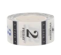 CRAFTHROU Autocollants Calendrier 2026 en Washi pour Agenda, 365 Stickers Numérotés Journaliers, Créativité et Rappel de Médication, pour Scrapbooking et Journaling en Famille