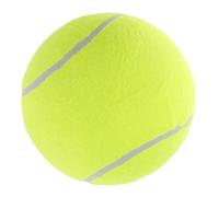CRAFTHROU Balle de Tennis Géante pour Chien en Caoutchouc Léger, à Mâcher Solide pour Divertissement des Animaux de Compagnie