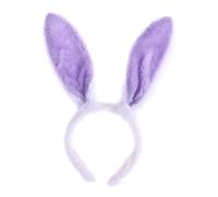 CRAFTHROU Bandeau Oreilles de Lapin en Polaire Blanc Confortable et Facile à Porter, Accessoire pour Cheveux pour Adolescents et Tout-petits