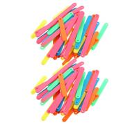 CRAFTHROU Bâtonnets de Construction Mathématique en Plastique 100 Pièces pour Maternelle, Jouets Sensoriels Solide pour Renforcer Compétences en Mathématiques en Classe