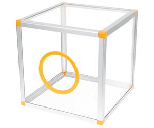 CRAFTHROU Boîte à Billets de Tombola Transparente en Alliage D'aluminium et Acrylique, Design Facile à Ranger pour Réunion Annuelle d'entreprise et Collecte de Tickets