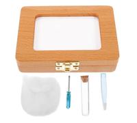 CRAFTHROU Boîte à Dents en Bois pour Bébé Garçon Fille Structure Robuste et Design Japonerie Simple, pour Conserver les Premières Dents et Souvenirs