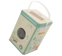 CRAFTHROU Boîte de Rangement avec Couvercle Robuste Grosse Capacité pour Poudre à Lessive et Plastique Pratique pour Organiser le Linge