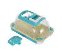 CRAFTHROU Boîte D'élevage Transparente pour Escargots et Petits Animaux Plateforme de Bain de Soleil, Poignée de Transport et Multiples Trous de Ventilation pour Balcon ou Terrarium