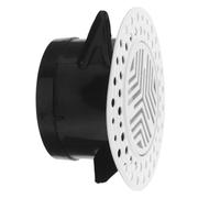 CRAFTHROU Bouche D'aération Ronde Encastrée Blanche en Abs | Installation Affleurante Discrète, Orientation D’air Réglable, Usage Hôtel ou Plafond Domestique, Raccord Spiralé 4 Pouces