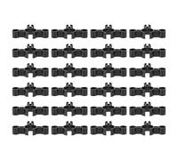 CRAFTHROU Bougies en Plastique Noir Support Léger et Réutilisable 24 Clips de Sécurité pour Bouteilles de Vin, pour Fêtes et Célébrations