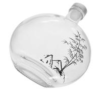 CRAFTHROU Bouteille de Vin en Verre Transparent Petite Taille, Flacon Réutilisable et Étanche pour Boissons Alcoolisées, pour Bar, Fête et Dégustation, Bouteille à Usage Polyvalent et