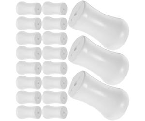 CRAFTHROU Boutons de Cordon en Plastique Blanc Design Simple et Élégant 24 Pièces Ajoutent Une Atmosphère Texturée pour Stores Adaptés pour Rideaux et Espaces de Chambre