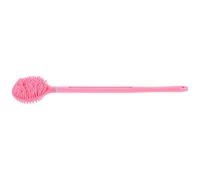 CRAFTHROU Brosse de Bain Amovible à Long Manche en Silicone Rose, Brosse Double Usage, Exfoliation Douce et Massage pour Adultes et Garçon et Filles