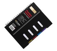 CRAFTHROU Cahier Spirale Séparateurs Colorés A4, 105 Pages Lignées Double Face, Couverture Plastique Noir, pour Réunion et École Couleur Aléatoire Style Plusieurs styles