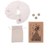 CRAFTHROU Cartes Divinatoires Objet Décoratif Feng Shui Prospérité Chinoise Yi Jing 64 Hexagrammes en Papier Analyse Détaillée Visuelle et Textuelle