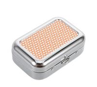 CRAFTHROU Cendrier rectangulaire en métal avec Couvercle Coupe-Vent Orange Portable pour Jardin, Camping, Voiture et Bureau Pratique pour Cigarette et Cigare