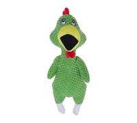 CRAFTHROU Chien Poulet Hurlant en Velours Vert, Couineur Résistant pour Jeu et Mordillage, pour Réduire Comportements Destructeurs Pendant Moments de Jeu