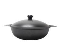 CRAFTHROU Cocotte en Fonte 16 Cm Couvercle, Marmite à Braiser pour Cuisson Uniforme, Ustensile Cuisine pour Riz Poulet Braisé et Plats Mijotés, Compatible Cuisinière Gaz et Induction