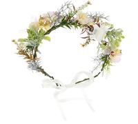 CRAFTHROU Collier pour Chien à Fleurs Décoré Fleurs Artificielles et Ruban Ajustable en Tissu, Accessoire Élégant pour Festivals et Toutes Sortes de Fêtes