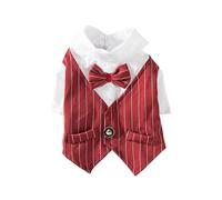 CRAFTHROU Costume Élégant pour Chien en Polyester, Facile à Nettoyer et Confortable, pour Mariage ou Carnaval, Ne Gêne Pas la Marche Course