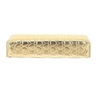CRAFTHROU Coussin Repose-main Manucure en Pu Or, Support Incurvé Démontable pour Bureau ou Entraînement Ongles, pour Professionnels et Débutants