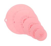 CRAFTHROU Couvercles Alimentaires Set de Set de Pièces, Étanches et Réutilisables Lot de 5 en Silicone Anti-éclaboussures pour -ondes pour Conservation des Aliments