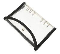 CRAFTHROU Couverture de Classeur pour Protège-cahier et Protège-notes en Pvc Noir, Enveloppe de Reliure Réutilisable pour Agenda et Cahier de Bureau