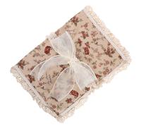 CRAFTHROU Couverture de Livre Lavable en Dentelle Polyester, Protège-livres Anti-rayures, Housse Décorative pour Agenda A5, Style Créatif et Élégant