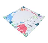 CRAFTHROU Couverture pour Bébé Garçon et Fille en Polyester, Accessoire Photo Mensuel pour Suivi du Développement, pour Baptême et Liste de Naissance, 1 Set