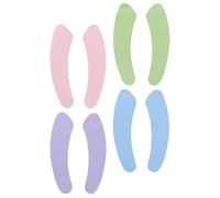 CRAFTHROU de Coussinets de Siège de Toilette Lavables et Réutilisables en Velours Lot de 4 Paires Design Simple et Pratique Confort Hivernal
