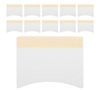 CRAFTHROU Disques de Coton Blanc pour Démaquillant Cils, 40 Pièces sans Peluche, Emballage Portable Voyage Soin des Yeux