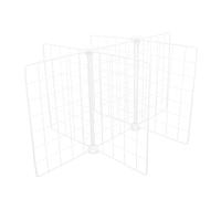 CRAFTHROU Étagère de séparation alimentaire blanc avec 6 grilles fines, rangement pour congélateur et cuisine, adaptée aux articles de garde-manger