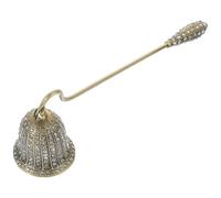 CRAFTHROU Éteignoir à Mèche, Extincteur à Bougie en Métal, Long Manche, Alliage de Zinc, Tête Créative, Or, pour Bougies Chauffe-Plat et Bougies Parfumées