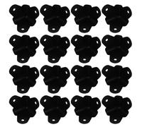 CRAFTHROU Fer Noir Protection d'angle pour Speaker 16 Pièces | Protecteur de Garde, Angle Metallique Protection, Remplace Coins Abîmés, Fixation Avant et Arrière