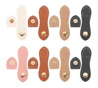 CRAFTHROU Fermetures à Pression en Cuir PU, 8 Ensembles pour Paquet à Main Portés Épaule, Boucles à Coudre pour Paquet Cabas Femme