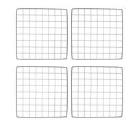 CRAFTHROU Feuille de Clôture Détachable Résistante Décoloration pour Animaux de Compagnie Noir, Lot de 4 Pièces, Résistante la Décoloration, Jardin Volailles