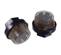 CRAFTHROU Filtre à Tamis D'aspiration en Acier Noir pour Pulvérisateur sans Air, Facile à Installer Grosse Surface de Filtration, Lot de 2 Pièces pour Usage Professionnel