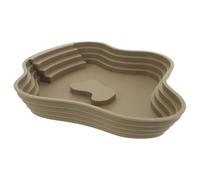 CRAFTHROU Grand récipient d'eau pour Reptiles en Plastique, Bassin en Forme de lac avec Design Profond, Anti-Renversement, pour Usage extérieur avec Gecko et Tortue