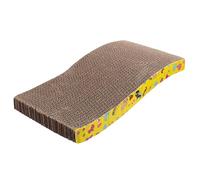 CRAFTHROU Griffer pour Chat en Carton Ondulé, Planche à Griffer Moderne Protège Meubles et Tapis, pour Chatons et Chats en Intérieur Couleur Aléatoire