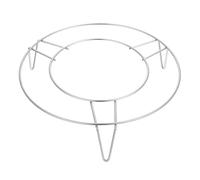 CRAFTHROU Grille de Cuisson pour Usage Domestique la Vapeur en Acier Inoxydable Argenté, Support Isolant Thermique Résistant Froid, Facile à Nettoyer et Refroidissement de Gâteaux