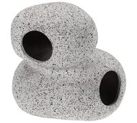 CRAFTHROU Grotte en Résine pour Aquarium, Décoration D'aquarium Créative Forme Vivante, Base Stable et Large, Cachette pour Crevettes et Poissons en Eau Douce