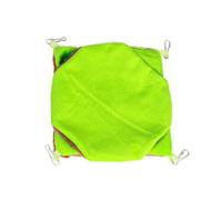 CRAFTHROU Hamac Suspendu Lit Confortable et Douillet pour Petits Animaux en Peluche Verte pour Écureuils et Oiseaux, pour Maison ou Porte