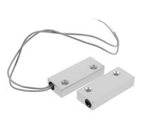 CRAFTHROU Interrupteur Magnétique de Porte Alarme de Porte à Capteur de Contact Sonnette D'ouverture à Capteur de Contact Plastique Argenté 10w 0,5a pour Maisons et Bureaux